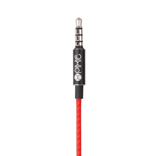 Fones de ouvido com fio na orelha